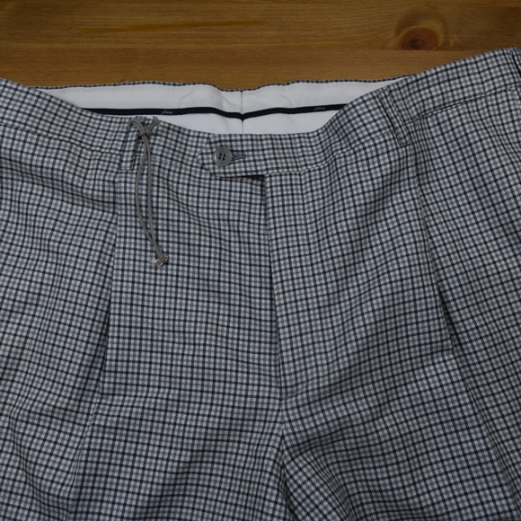 $960 Brioni Montana Blue Grey Silk Linen Pants 38 - Picture 4 of 8